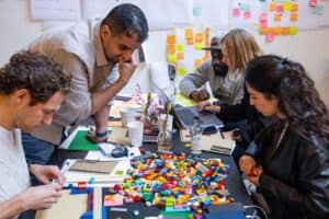 People learning design thinking