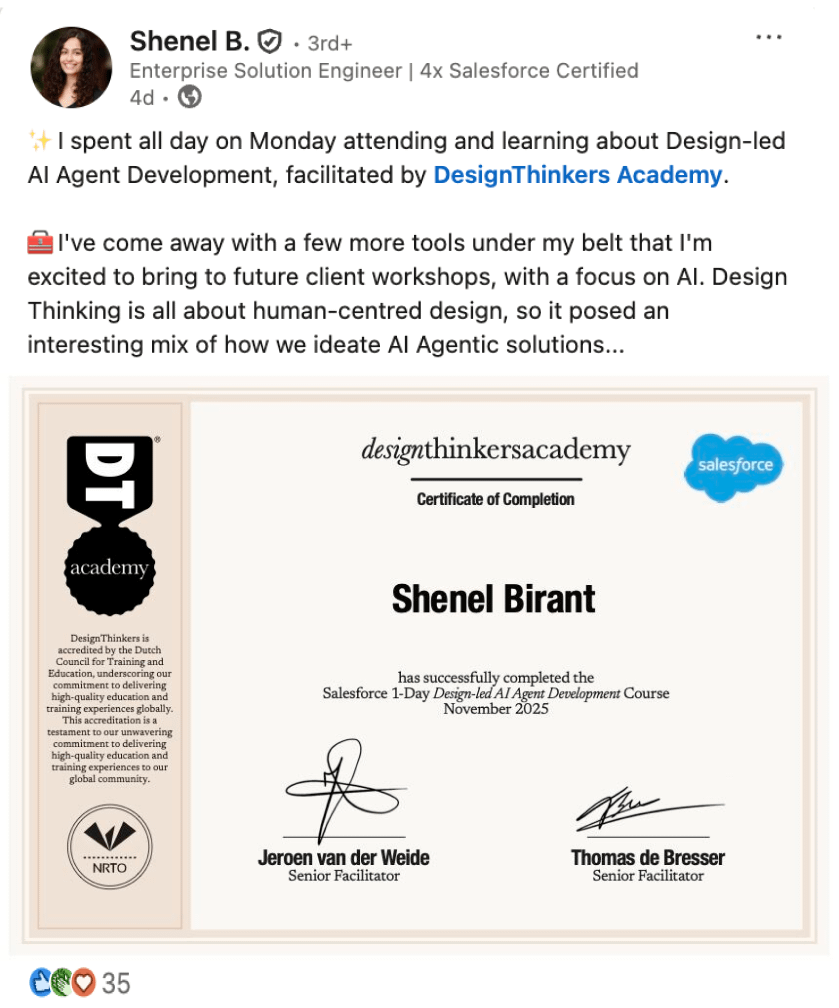 Learning Certificate